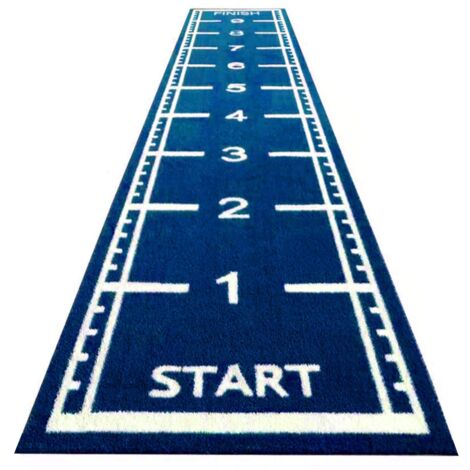 Pista sprint in erba artificiale - 10 x 2 metri - Blu - 17 mm