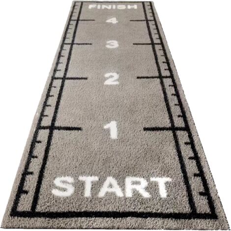 Pista sprint in erba artificiale - 5 x 1,5 metri - Grigio - 17 mm
