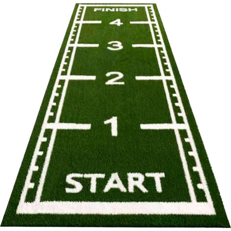 Pista sprint in erba artificiale - 5 x 1,5 metri - Verde - 17 mm