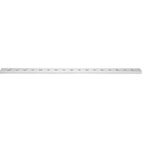 Piste à rainure en T en alliage d'aluminium 450mm pour sciage d'onglet, bricolage et ajustement d'outils, finition argentée