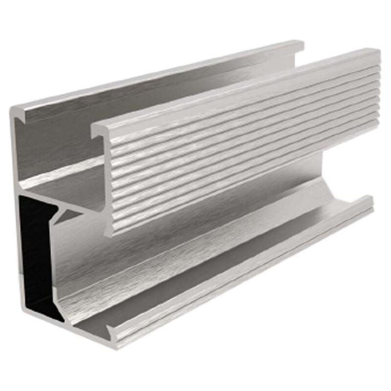 V-tac - Profilés en aluminium pour la fixation de panneaux solaires photovoltaà¯ques Longueur 2m (4 pièces)