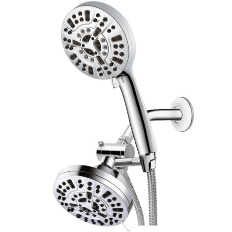 Pistola a spruzzo con 10 funzioni, doccetta portatile, getto d'acqua, set doccia doppio, getto superiore da 5 pollici