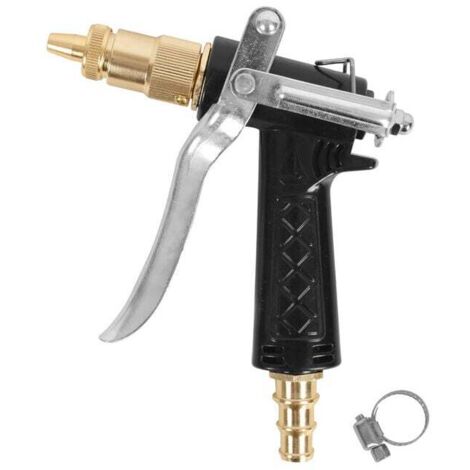 Pistola ad acqua per autolavaggio ad alta pressione in rame puro Testa della pistola ad acqua in rame Forniture per autolavaggio Pistola ad acqua singola