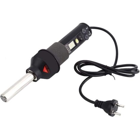 Pistola ad Aria Calda Portatile con Controllo della Temperatura, Termoventilatore Elettrico Portatile da 450 W 110 V con Display LCD, Kit Professionale con Ugello e Supporto per Saldatura con 4 Ventos