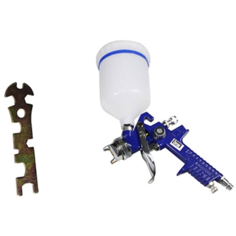 Image of Pistola Aerografo a Spruzzo Hvlp 600ml Ugello 1.4mm Verniciatura Aria Compressa - - Trade Shop Traesio