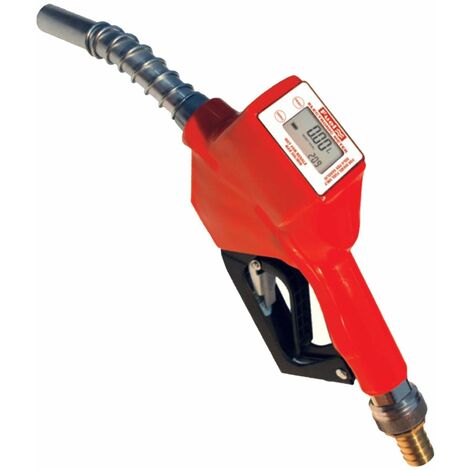 Pistola automatica con contalitri digitale gasolio carburante raccordo girevole 729/em/g