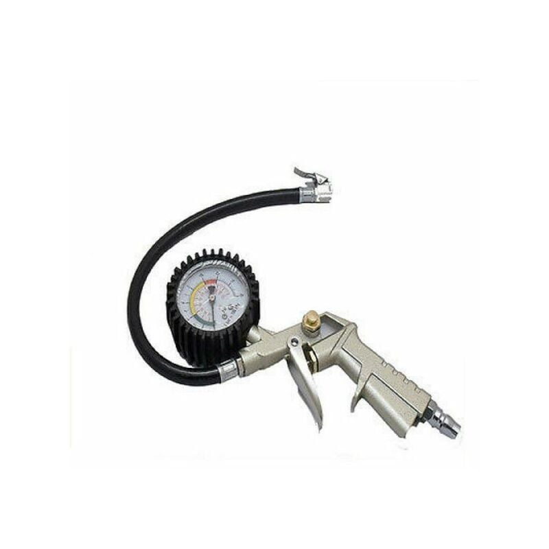 Image of Topolenashop - pistola compressore per gonfiaggio pneumatici con manometro gomme auto ruolotte
