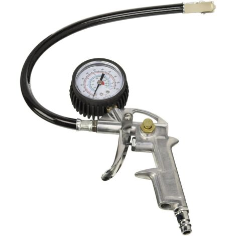 Pistola con manometro per compressore di gonfiaggio
