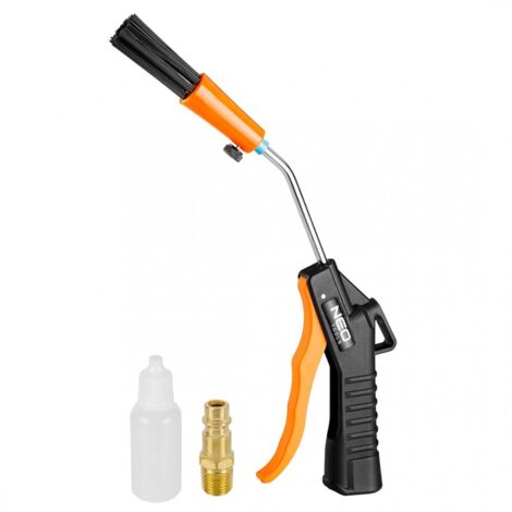 Pistola de aire comprimido con cepillo