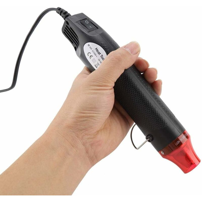

Pistola de calor portátil Pistola de aire caliente 300 W alta temperatura para gofrado o secado, hazlo tú mismo y encoge