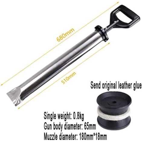 Pistola de cemento, pistola de mortero de acero inoxidable, herramienta de pulverización de calafateo y pistola de lechado para azulejos y trabajos planos, cabezal plano
