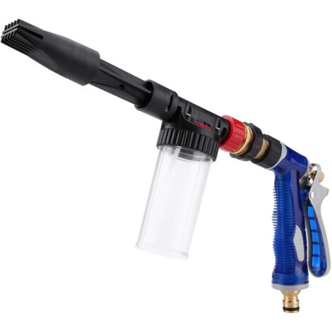 Pistola de espuma de lavado ABS azul de 100 ml, herramienta de limpieza especial, lanza de espuma de nieve para lavado de autos y motocicletas, lavado de ventanas, entradas de vehículos y techos.