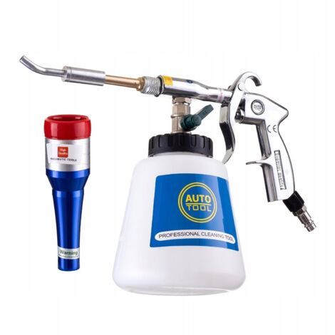 PISTOLA DE LAVADO NEUMÁTICA PARA LIMPIEZA DE TAPICERÍAS DE ALUMINIO DE COCHE 1L