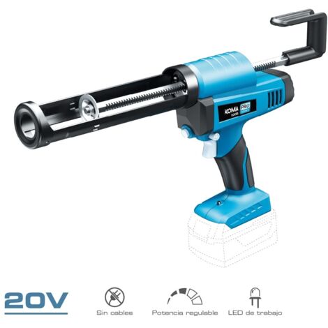 Pistola de masilla sin cable 20V KOMA TOOLS - Sin batería ni cargador