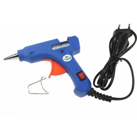 Pistola de pegamento caliente de alta temperatura de 20 W con 50 barras de pegamento