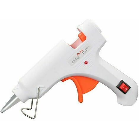 Pistola de pegamento de fusión en caliente de 20W Pistola de pegamento de fusión en caliente Pistola de pegamento de fusión en caliente rápida para base de reparación, manualidades, bricolaje, hogar,