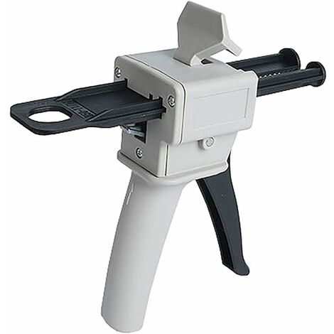 Pistola de pegamento epoxi de 50 ml, aplicador de mango de pistola de pegamento epoxi AB para mezclar pegamento, relación 2:1 (pistola)