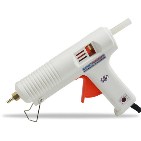 Pistola de pegamento termofusible 100-240V 120W con temperatura constante ajustableblanco