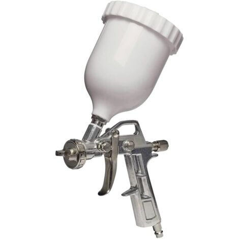 Pistola de pintura (depósito superior de 0,6 L, presión de 3 a 3,5 bares)