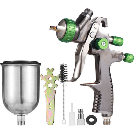 PISTOLA DE PULVERIZACI¨®N de aire de alimentaci¨®n por gravedad LVLP, Mini Kit de pistola de pulverizaci¨®n de pintura, rociador de pintura de aire con taza de l¨ªquido de 600ml para pintar paredes de muebles de coche