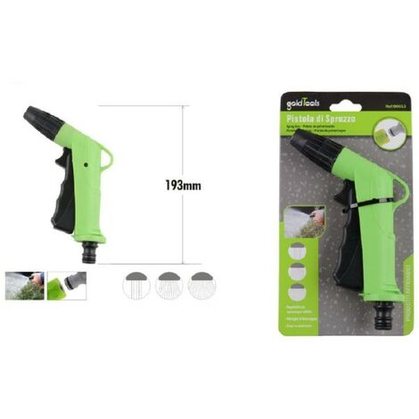 Pistola de pulverización ajustable con mango de bloqueo de jardín 193 mm 90013