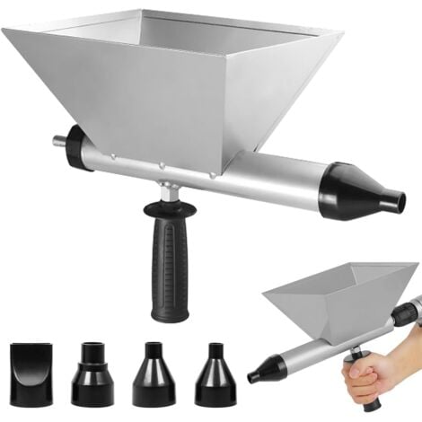 SNQ Pistola de rejuntado eléctrica para mortero, pistolas de calafateo con 4 boquillas para rejuntado de mortero en paredes y suelos de piedra