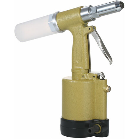 Pistola de remache de aire industrial Remachadora de aire de servicio pesado Pistola de remache de aire Herramienta de remachado automático con 4 puntas para tirar Remaches de hierro / aluminio / acer