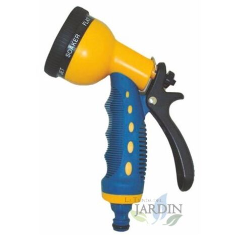 Pistola de Riego Plástico con 7 Posiciones - Versátil y eficiente para riego de plantas y jardín