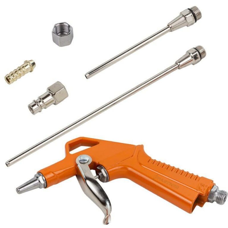 Pistola de soplado con juego de 3 boquillas