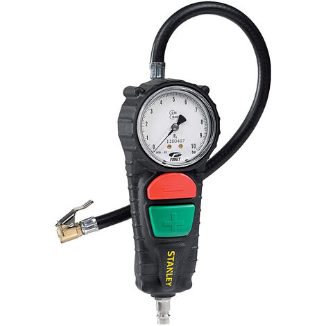Pistola di gonfiaggio stanley omologata con manometro max 10 bar x auto moto