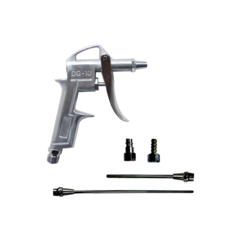 Image of Pistola di soffiaggio per aria compressa + accessori 5 pz