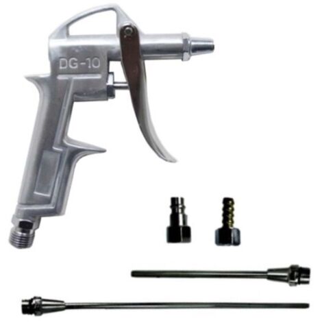 Pistola di soffiaggio per aria compressa + accessori 5 pz