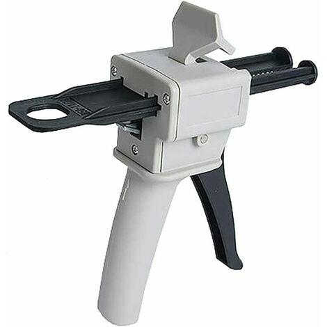 Pistola dispensadora de epoxi de 50 ml, aplicador de empuñadura de pistola de pegamento epoxi AB para mezclar pegamento, proporciones 1: 1 y 2: 1 (pistola)