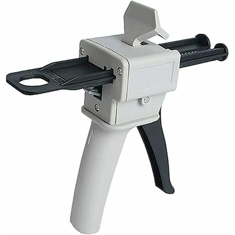 Pistola dispensadora de epoxi de 50 ml, aplicador de mango de pistola de pegamento epoxi AB para mezclar pegamento (pistola)