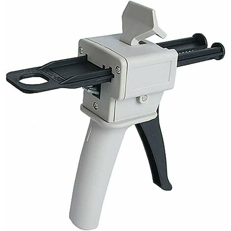 Pistola dispensadora de epoxi de 50 ml, aplicador de mango de pistola de pegamento epoxi AB para mezclar pegamento, proporciones 1: 1 y 2: 1