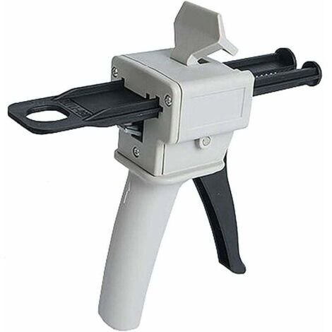 Pistola erogatrice per resina epossidica da 50 ml, pistola per colla epossidica AB con impugnatura applicatrice per miscelare la colla, rapporti 1:1 e 2:1 (pistola)