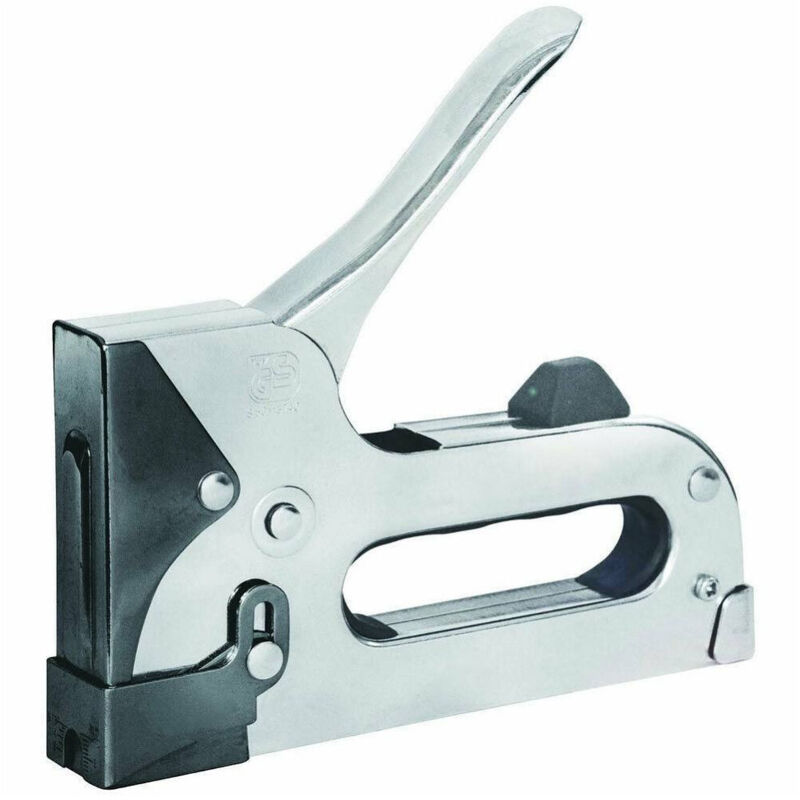 Trade Shop Traesio - Pistola Graffatrice In Metallo Per Punte 11,3 Mm 1000 Graffette Incluse -