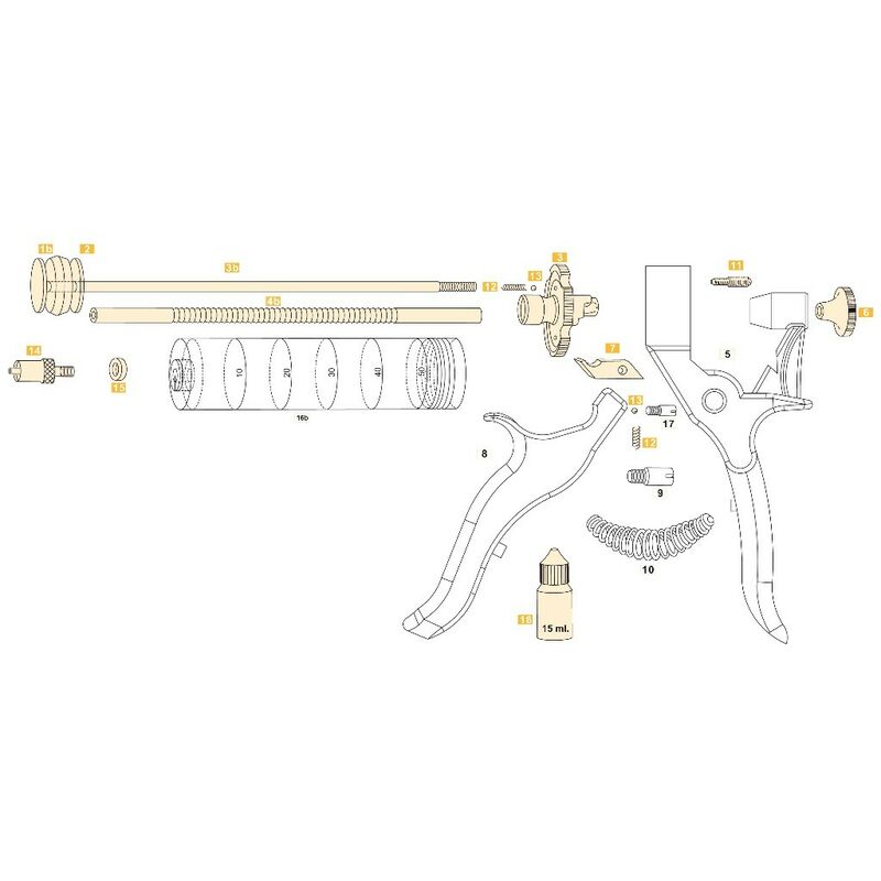 

Pistola jeringa hipodérmica top 50 ml, luer-lock, dosificación 1 a 5 ml - Europlex