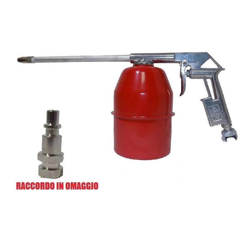 Image of Bricolife - pistola lavaggio aria compressa per compressore serbatoio colore rosso