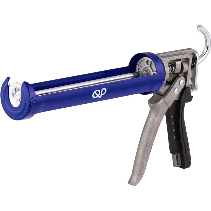 Pistola manual para cartuchos de silicona y masilla de 300 ml mango recubierto de goma antideslizante QUICK PLOMBERIE