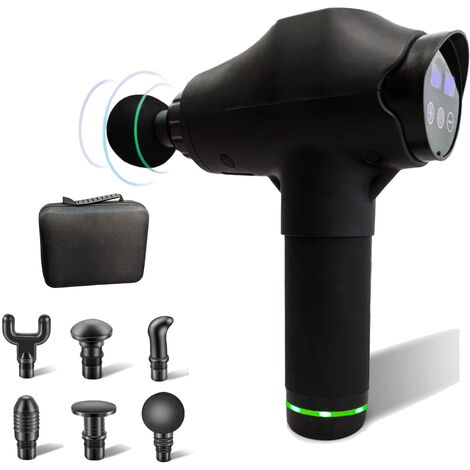 Pistola Massaggio Muscolare Massaggiatore 30 Velocit Muscolare a Percussione Massage Gun 6 Testine Intercambiabili