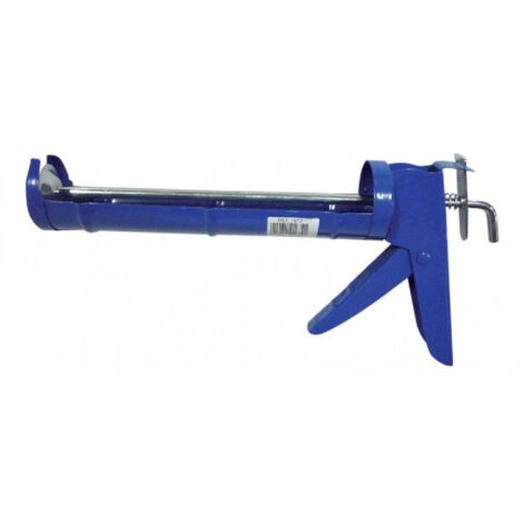 pistola per cartuccia silicone corpo in lamiera e avanzamento a cricchetto