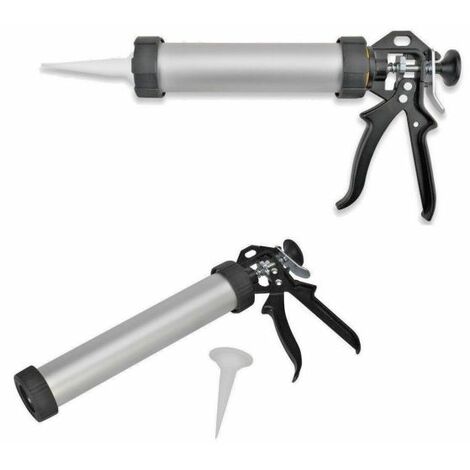 PISTOLA PER CARTUCCIA SILICONE FUGHE 230 MM IN ALLUMINIO PROFESSIONALE BECCUCCIO