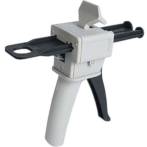 Pistola per colla epossidica da 50 ml, impugnatura per pistola per colla epossidica AB per miscelare la colla, rapporto 1:1 e 2:1 (pistola)