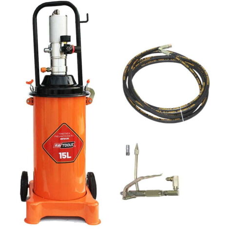 PISTOLA PER GRASSO PNEUMATICA AWTOOLS CONTENITORE DA 15 L