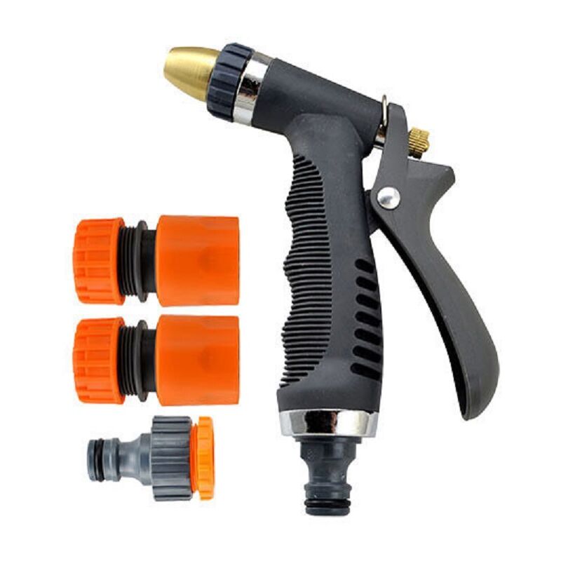 RESTMO Pistola Irrigazione Giardino, Alta Pressione Pistola Piardino Acqua, Spruzzatore in Metallo con 7 Modelli, per Irrigazione di Piante, Lavaggio Auto, Doccia per Animali Domestici -Blu