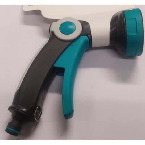 PISTOLA PER IRRIGAZIONE CON CIPOLLA A 8GETTI CON PINZA - COLORE AZZURRO/NERO