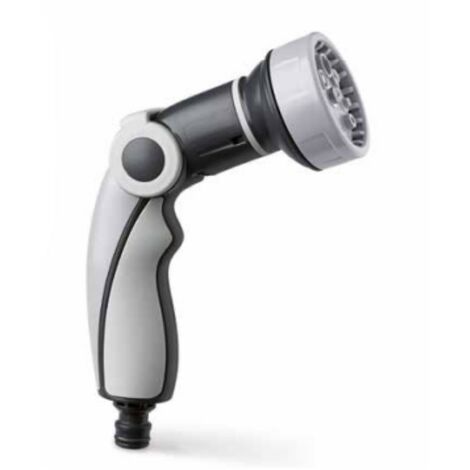 PISTOLA PER IRRIGAZIONE CON CIPOLLA JETPREMIUM A 8 GETTI - COLORE GRIGIO/NERO