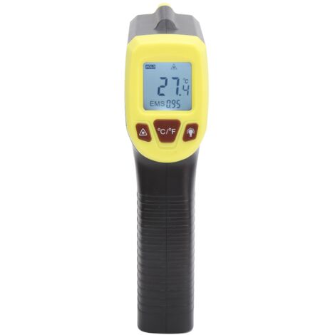 Pistola per misurazione della temperatura a infrarossi con display LCD Termometro industriale GM320SYellow