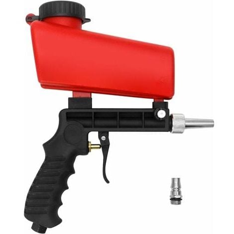 Pistola per sabbiatura pneumatica AIPER, macchina per sabbiatura, punte per sabbiatura pneumatica sostituibili e attacco rapido